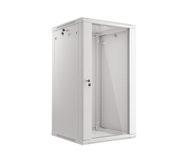 Lanberg Wisząca 19" 22U 600x600mm jednosekcyjna (szara) - 455403 - zdjęcie 16